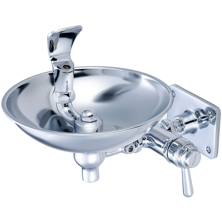 CENTRAL BRASS Drinking Fountain-Wallmount, NPT, Single Hole, Polished Chrome, Weight: 6.53 0366-HX8WB